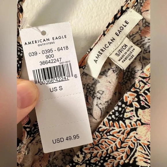 NWT American Eagle Floral Garden Party Tiered Dress Size Small - Picture 7 of 8